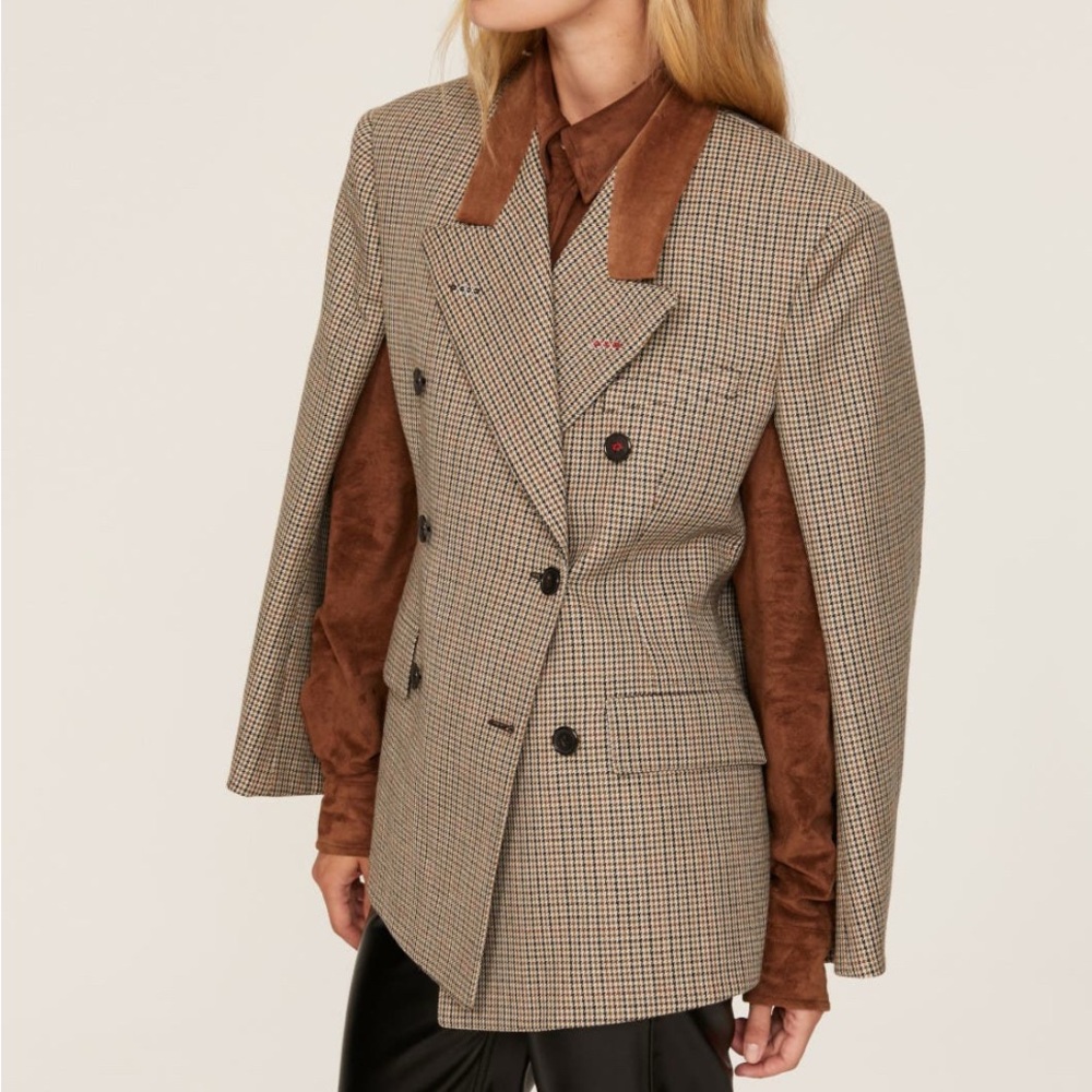 Maison Margiela Plaid Cape